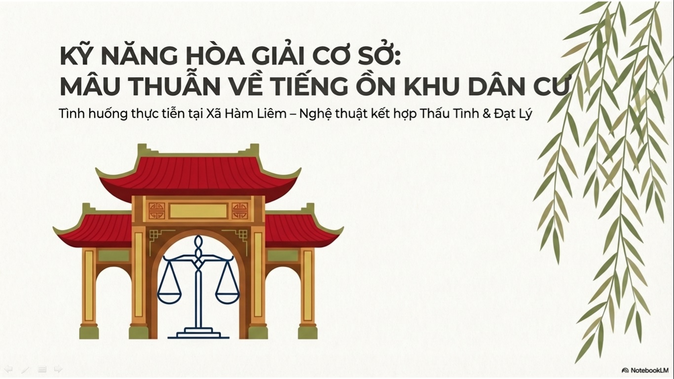 Tình huống thực tiễn tại xã Hàm Liêm - Nghệ thuật kết hợp thấu tình và Đạt lý